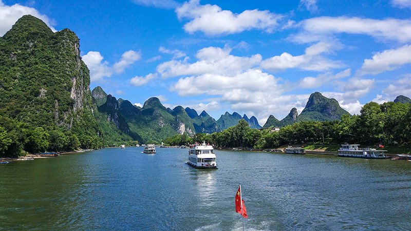 The Li River in Yangshuo County, Guilin