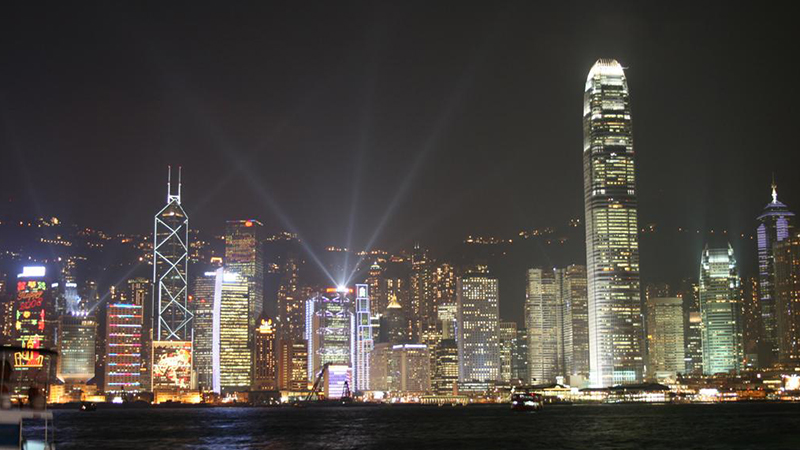 Victoria Harbor, a good place to celebrate the lunar new year.