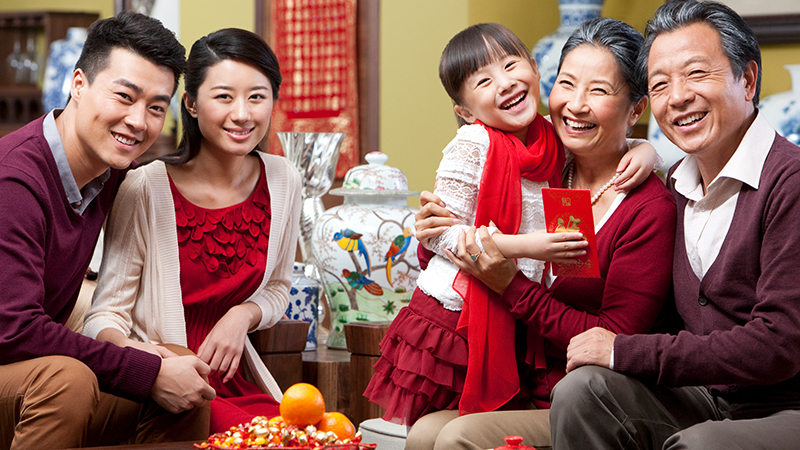 Family reunites on Chinese New Year's Eve