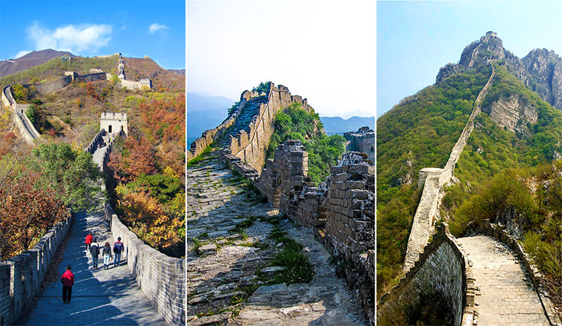Best parts of the Great Wall in Beijing, China