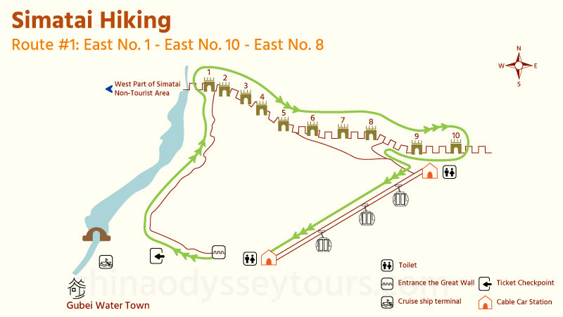 Simatai Hiking Route #1: East No. 1 - East No. 10