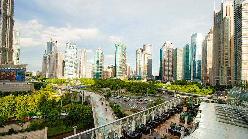 Beautiful skyline in Shanghai