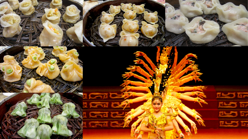 Performance and dumplings at the banquet