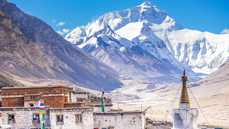 Mount Everest in Tibet