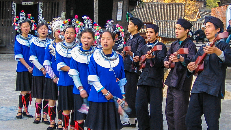 Miao people celebrate their festivals